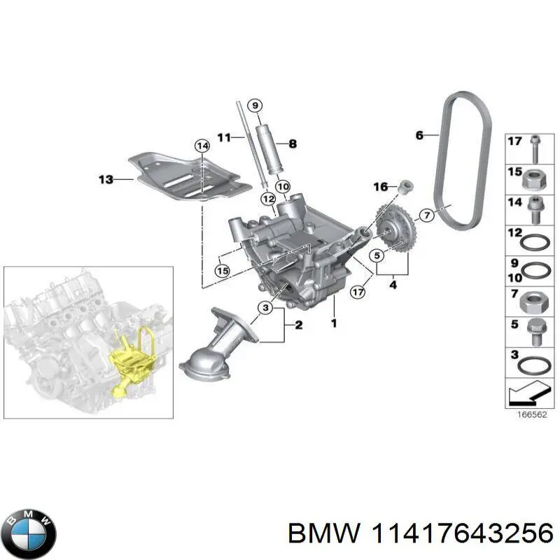 Bomba de aceite BMW 11417643256 precio, desde 396,40 EUR