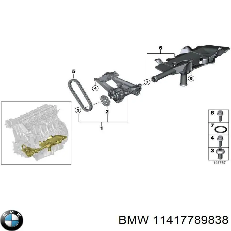 Bomba de aceite para BMW 7 (E38)