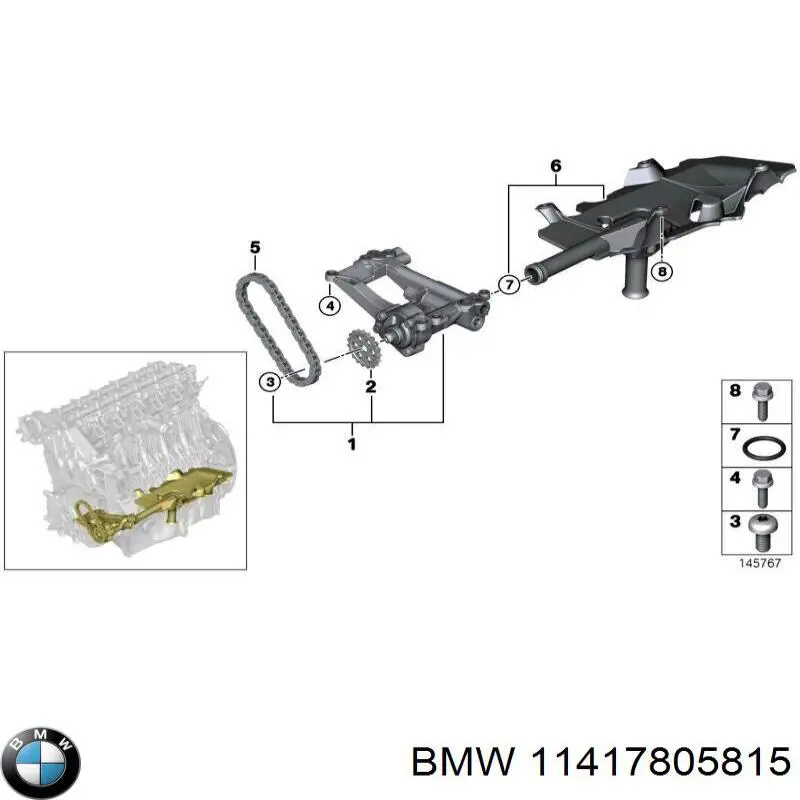 11417805815 BMW bomba de aceite