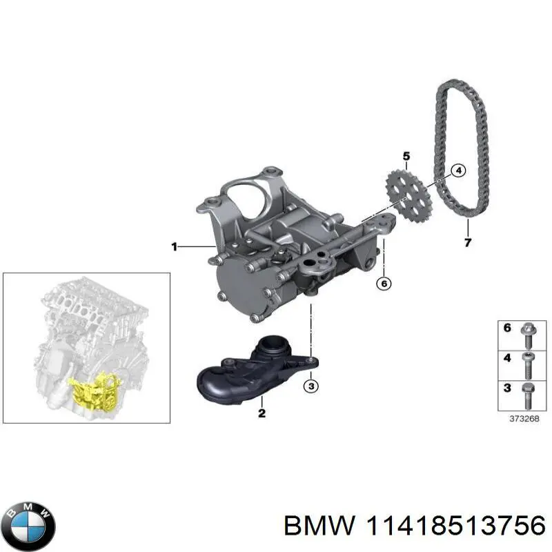 Bomba de aceite BMW 11418513756 precio, desde 361,55 EUR