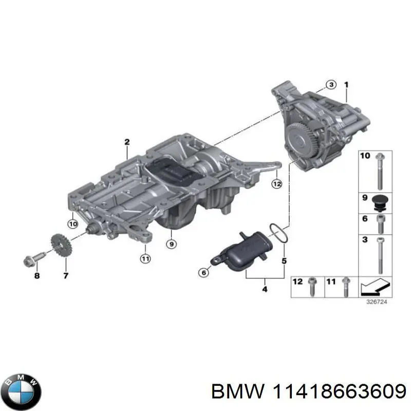 Comprar 11418663609 BMW Cadena de la Bomba Aceite