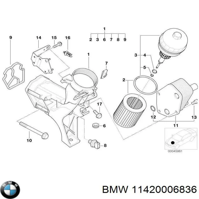 Comprar 11420006836 BMW Junta de tapa del tubo de llenado de aceite
