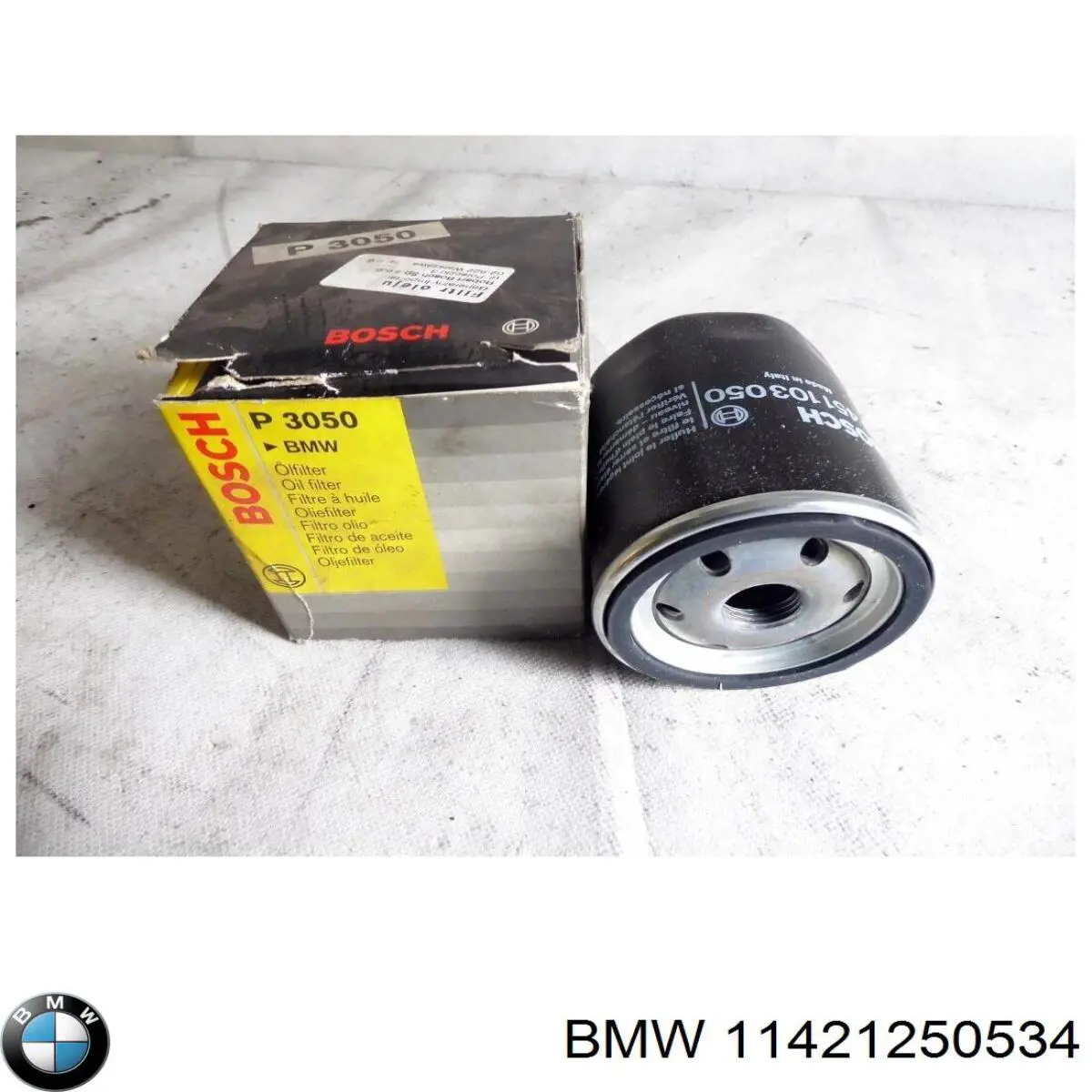 11421250534 BMW filtro de aceite