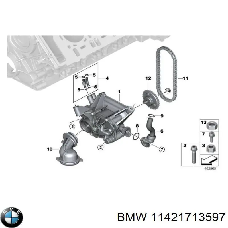 Anillo de sellado de tuberías del sistema de lubricación BMW 11421713597 precio, desde 5,28 EUR