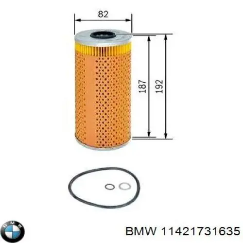 Filtro de aceite BMW 11421731635
