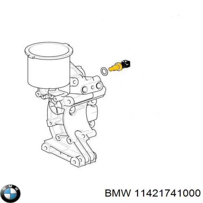 Junta del adaptador del filtro de aceite A6069970745 Mercedes