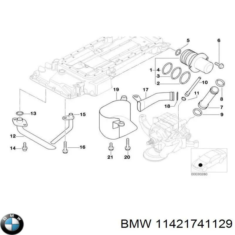 Comprar 11421741129 BMW Junta de tapa del tubo de llenado de aceite