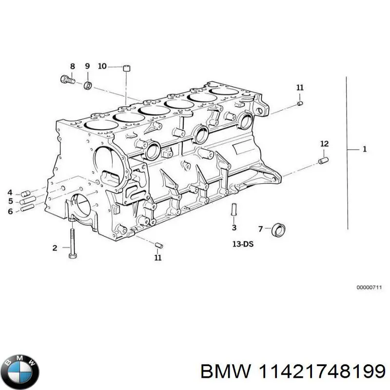 Boquilla de aceite para BMW 3 (E36)