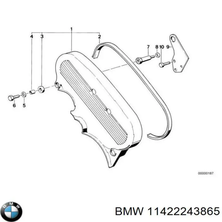 11421275891 BMW junta, adaptador de filtro de aceite