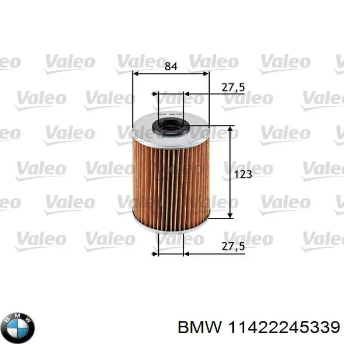 11422245339 BMW filtro de aceite