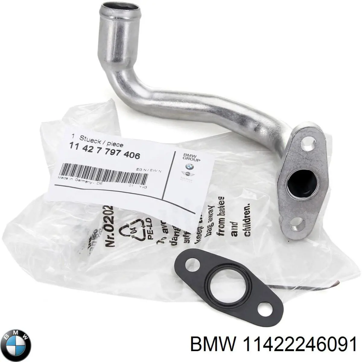 Junta de manguera de drenaje de aceite de turbina BMW 11422246091