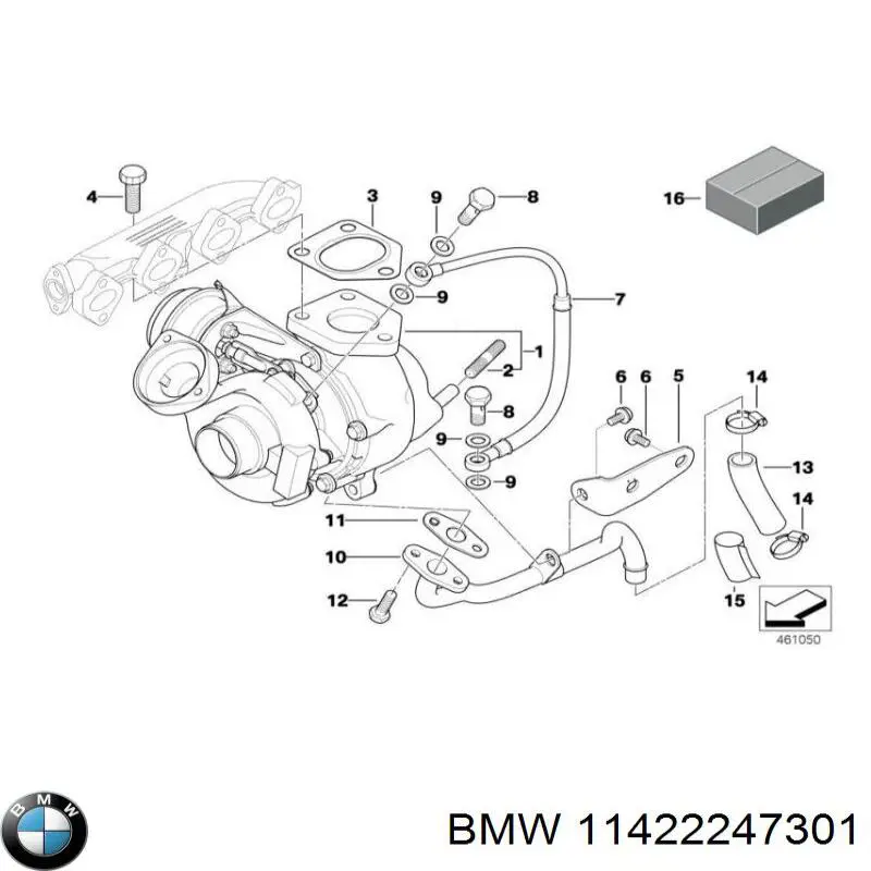 11422247301 BMW Decantador de aceite