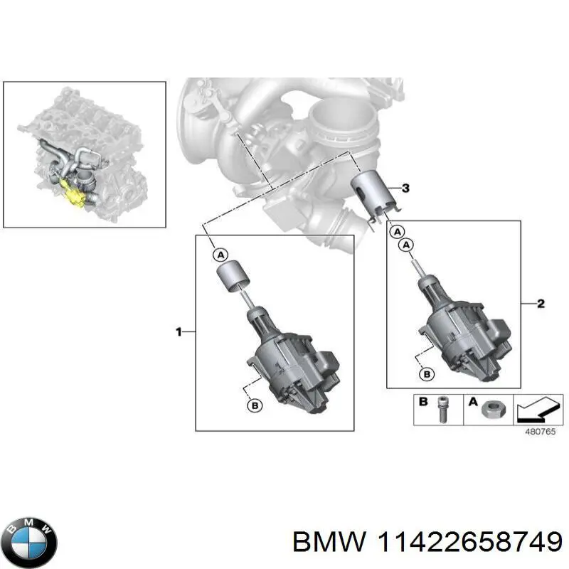 Comprar 11422658749 BMW Tubo de suministro de aceite a la turbina