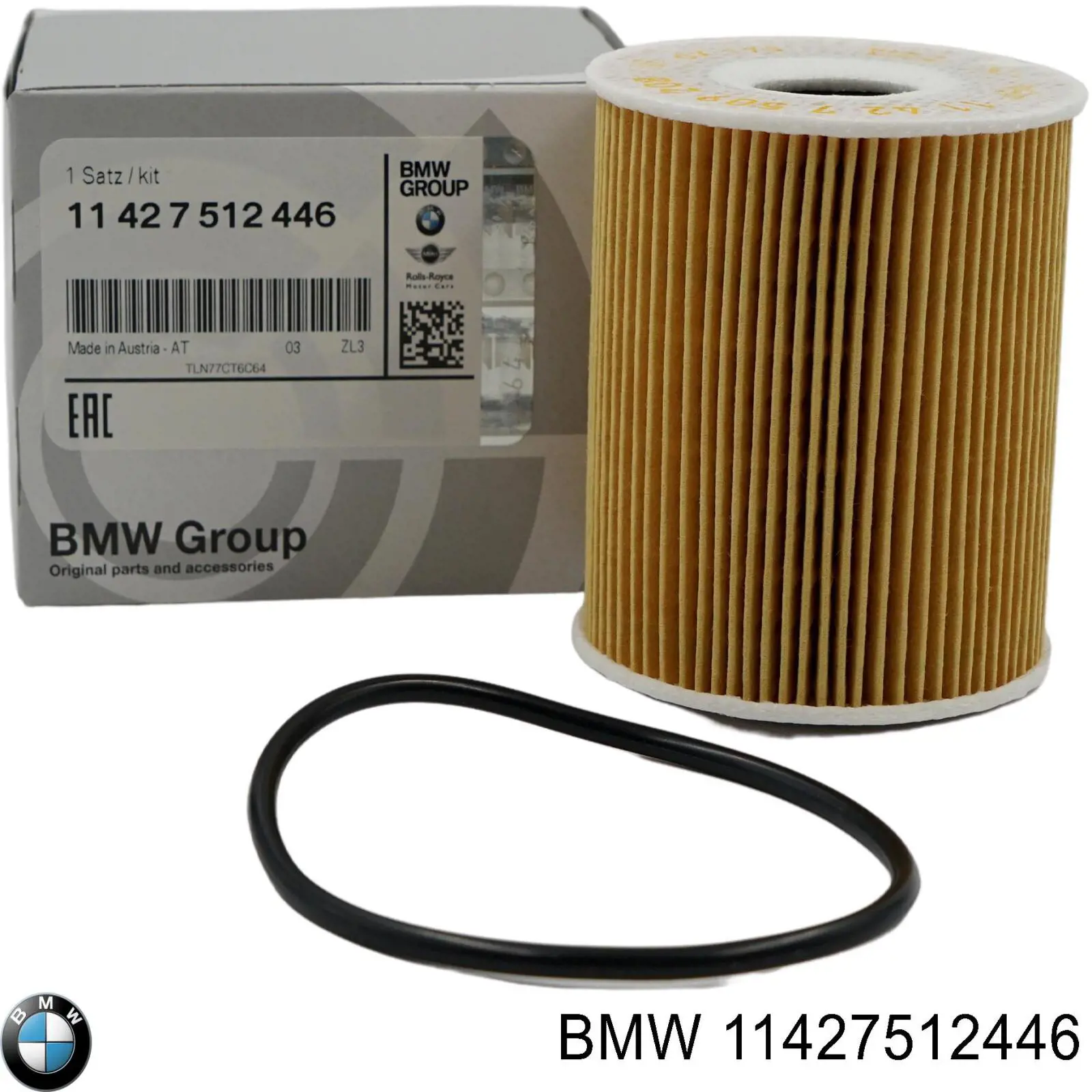 Filtro de aceite motor BMW 11427512446