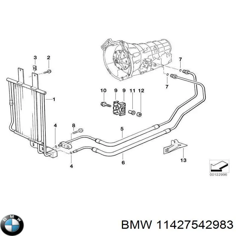 11427542983 BMW cojinete de rueda trasero