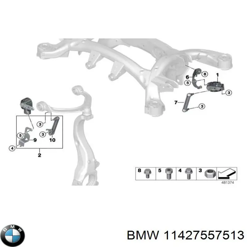 11427557513 BMW tapón roscado, colector de aceite