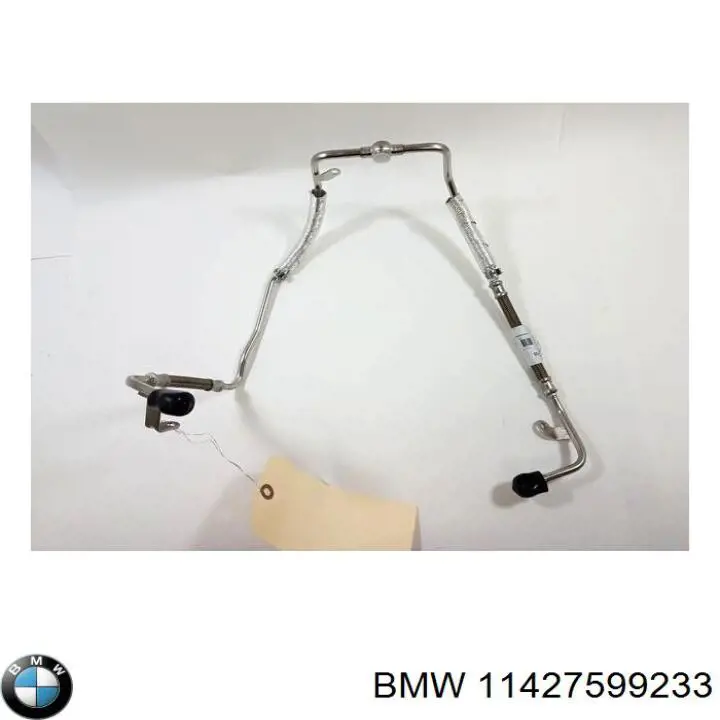11427599233 BMW conducto refrigerante de radiador de aceite, de filtro a bloque cilindros