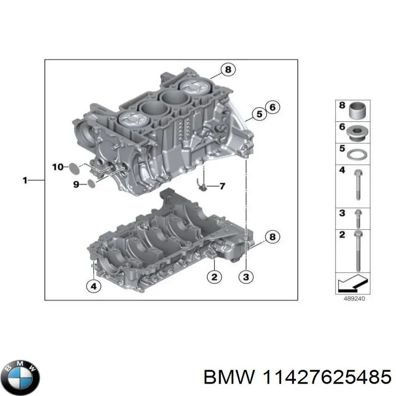 11427625485 BMW junta, adaptador de filtro de aceite