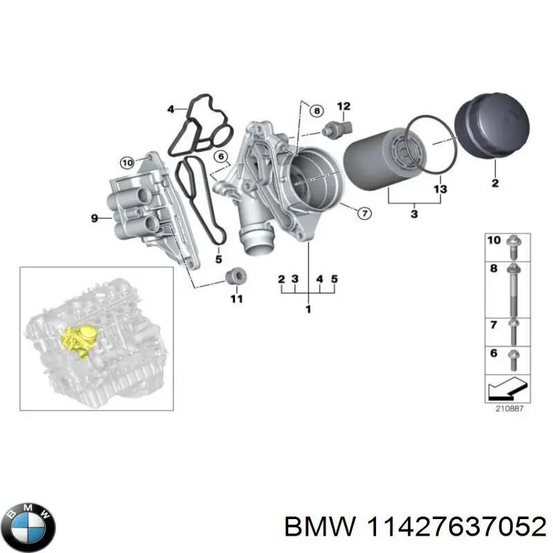 11427637052 BMW termostato, refrigerante