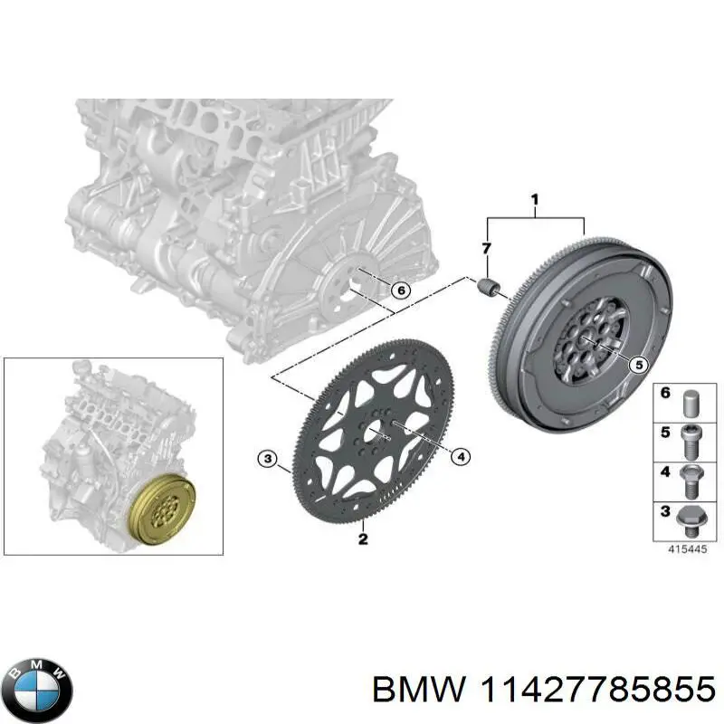 Tubo de suministro de aceite a la turbina BMW 11427785855
