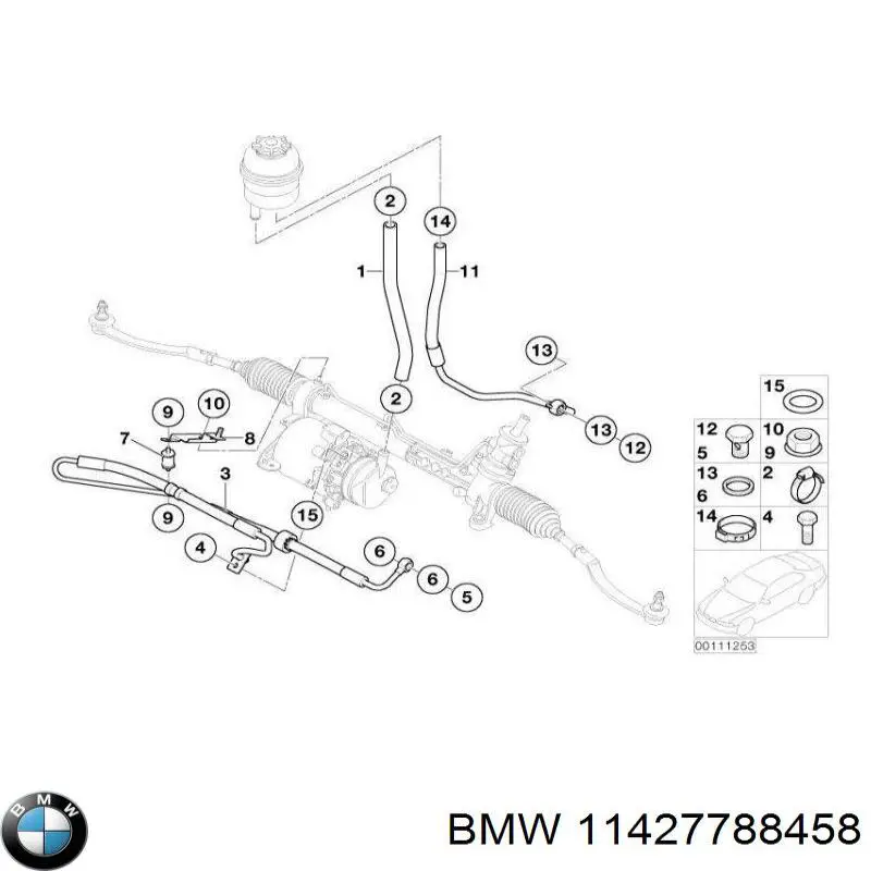 11427788458 BMW junta, tapa de tubo de llenado de aceite