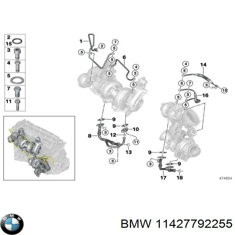 11427792255 BMW tornillo