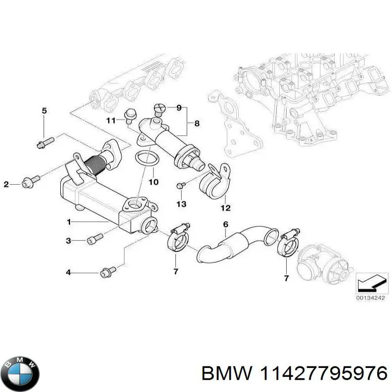 Comprar 11427795976 BMW Tubo de drenaje de aceite de turbocompresor