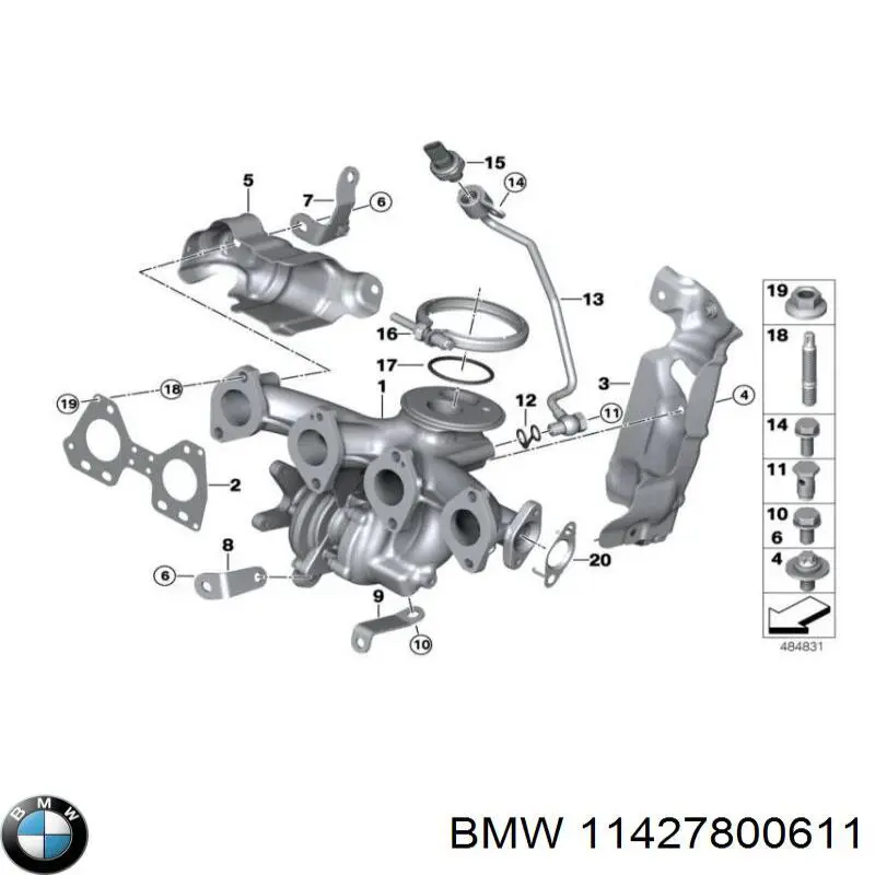 Tubo de suministro de aceite a la turbina BMW 11427800611 precio, desde 71,51 EUR