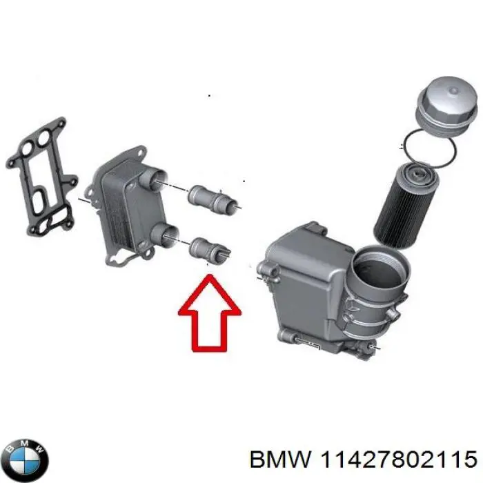 Racor del radiador de aceite BMW 11427802115 precio, desde 14,09 EUR