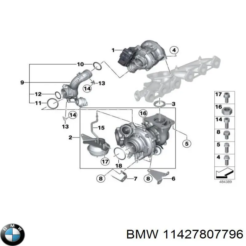 Comprar 11427807796 BMW Tubo de drenaje de aceite de turbocompresor