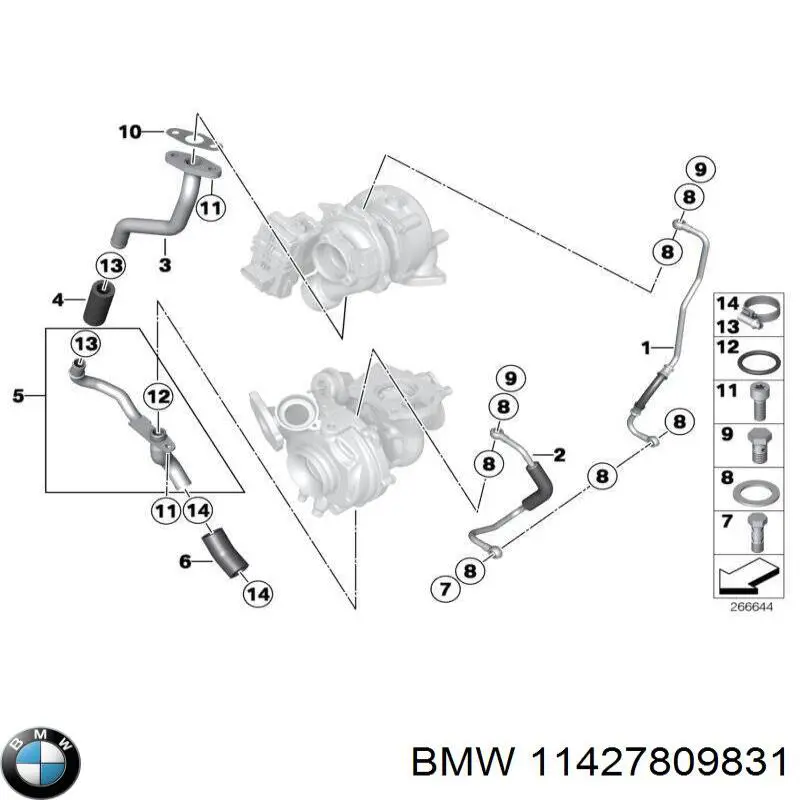 Junta del adaptador del filtro de aceite BMW 11427809831 precio, desde 7,99 EUR