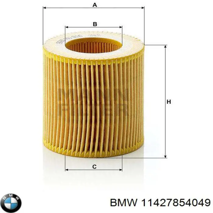 11427854049 BMW filtro de aceite