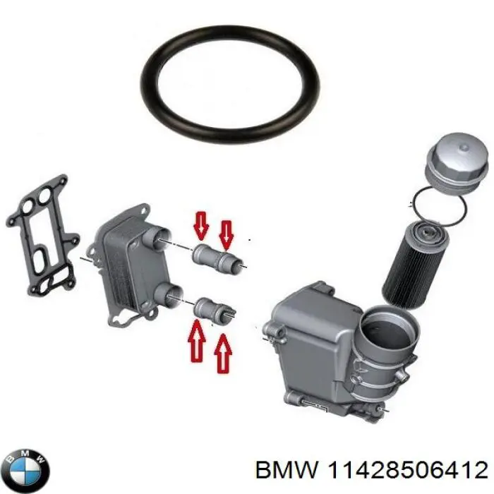Junta del adaptador del filtro de aceite BMW 11428506412 precio, desde 8,71 EUR