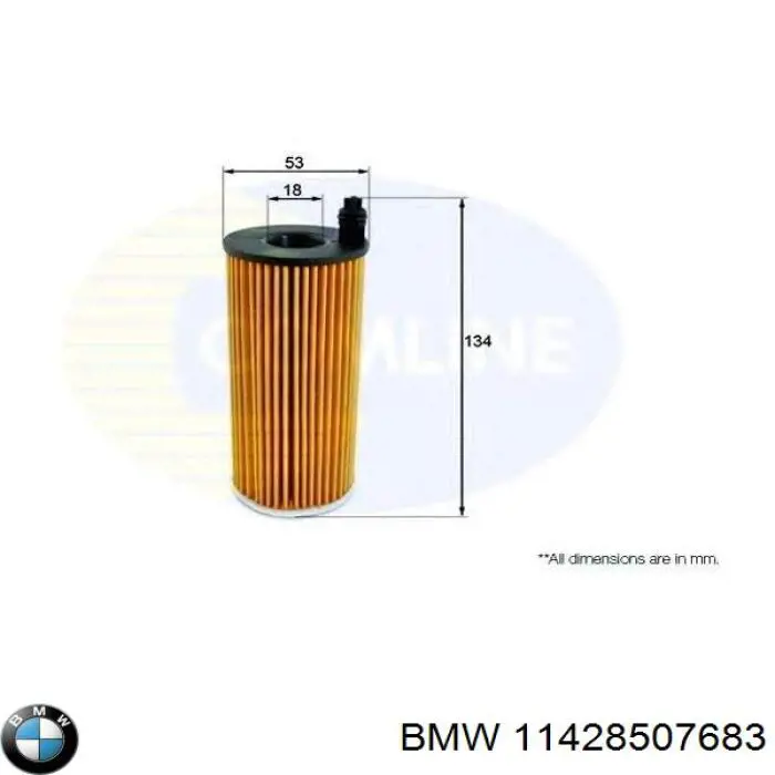 Filtro de aceite 11428507683 BMW