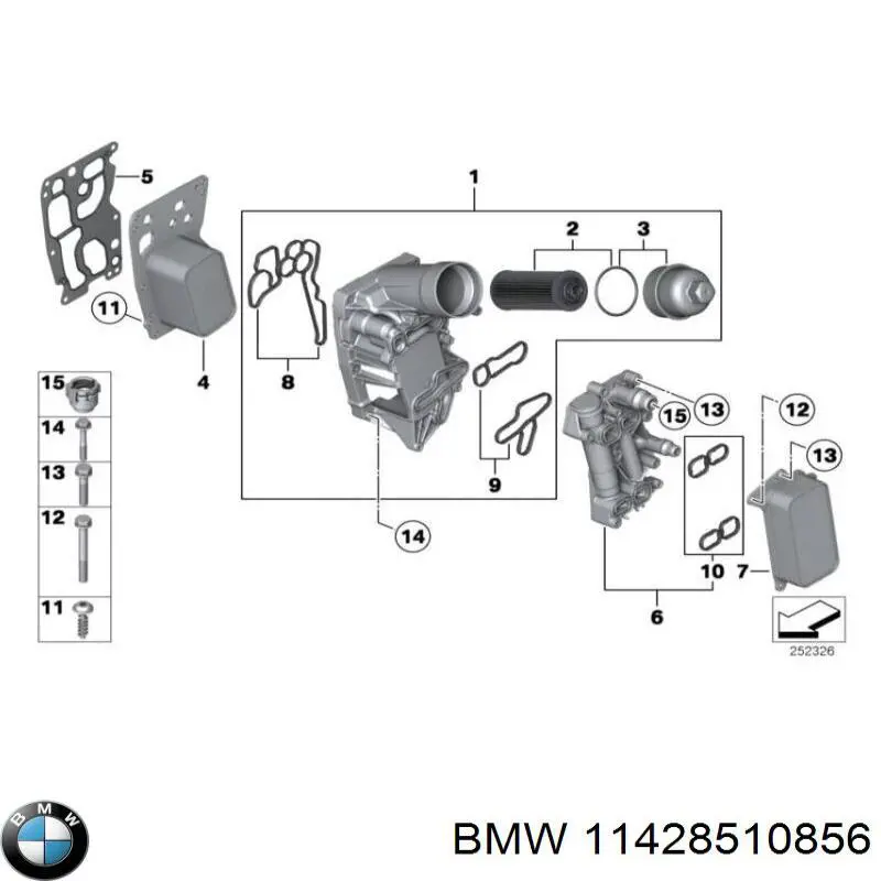 Radiador de aceite BMW 11428510856 precio, desde 43,56 EUR