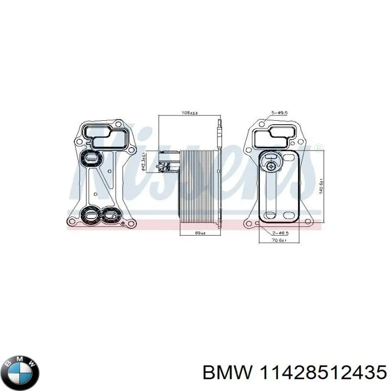 Junta de radiador de aceite BMW 11428512435 precio, desde 14,23 EUR