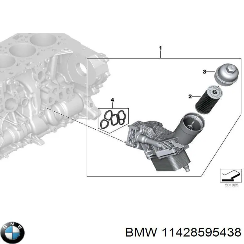 Tapa de filtro de aceite para BMW 1 (F40)