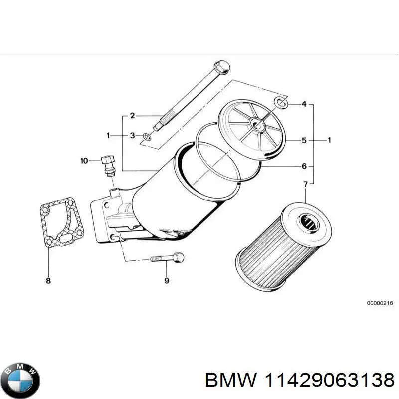 Filtro de aceite BMW 11429063138 precio, desde 6,08 EUR