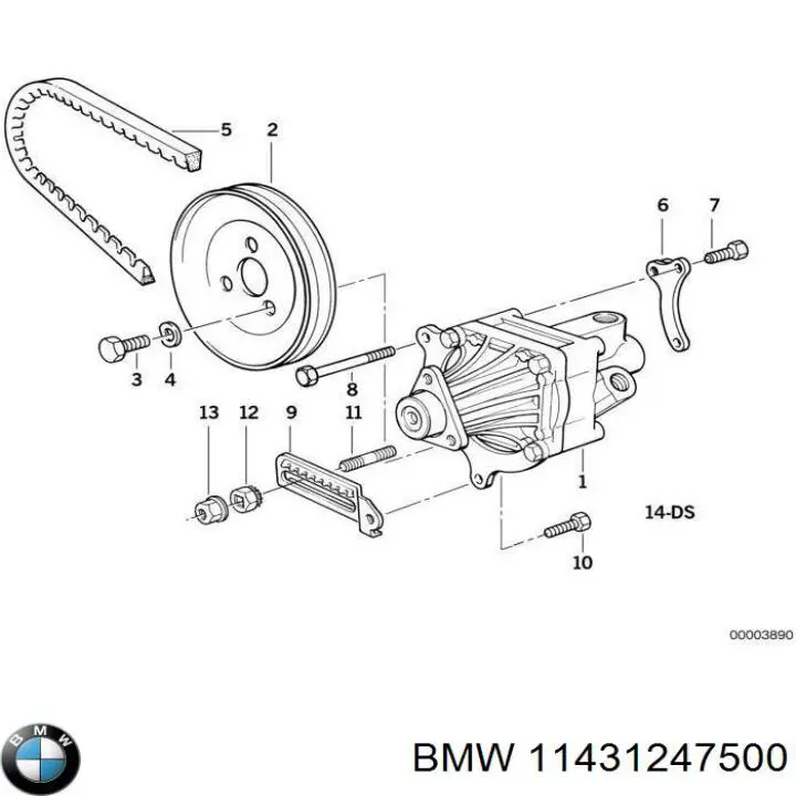 11431247500 BMW varilla del nivel de aceite