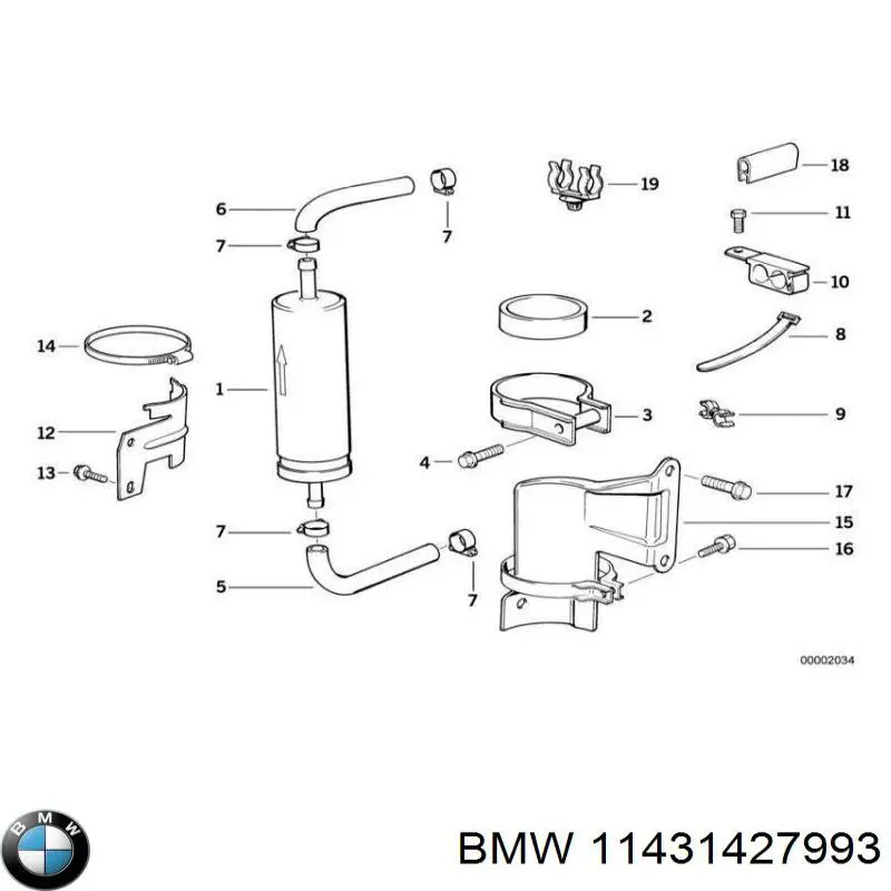 11431735995 BMW varilla del nivel de aceite