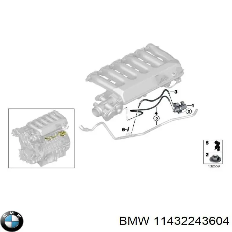  BMW 11432243604 precio, desde 63,89 EUR