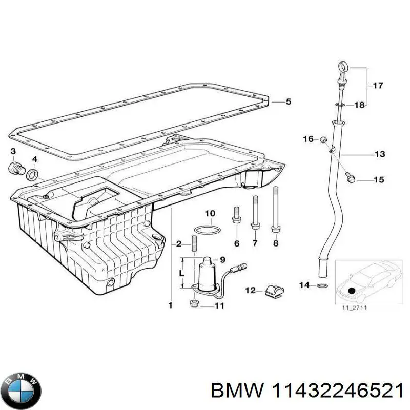 Medidor de aceite para BMW 5  E34