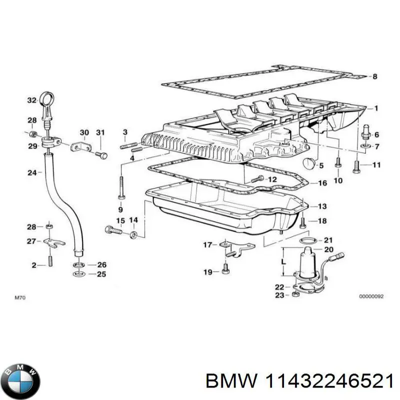 Comprar Varilla de aceite BMW 5  E34