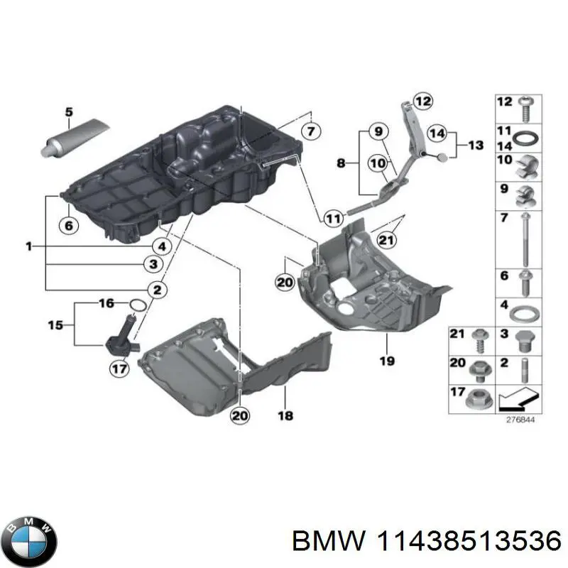 11438513536 BMW varilla del nivel de aceite