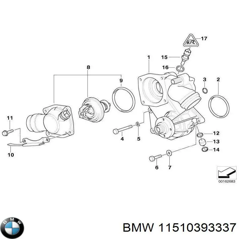 11510393337 BMW Bomba refrigerante coche