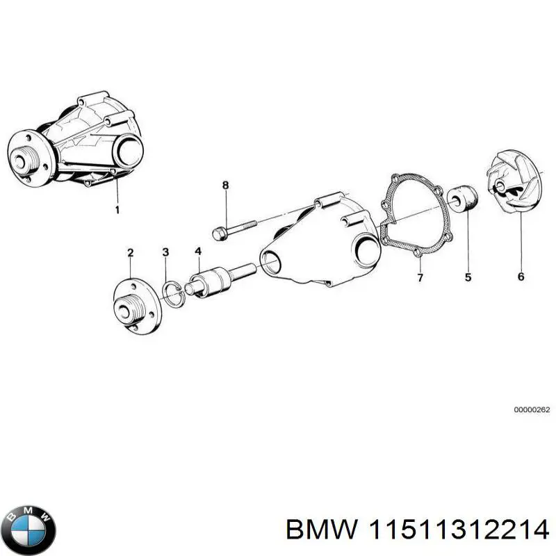 Comprar 11511312214 BMW Bomba de agua para motor
