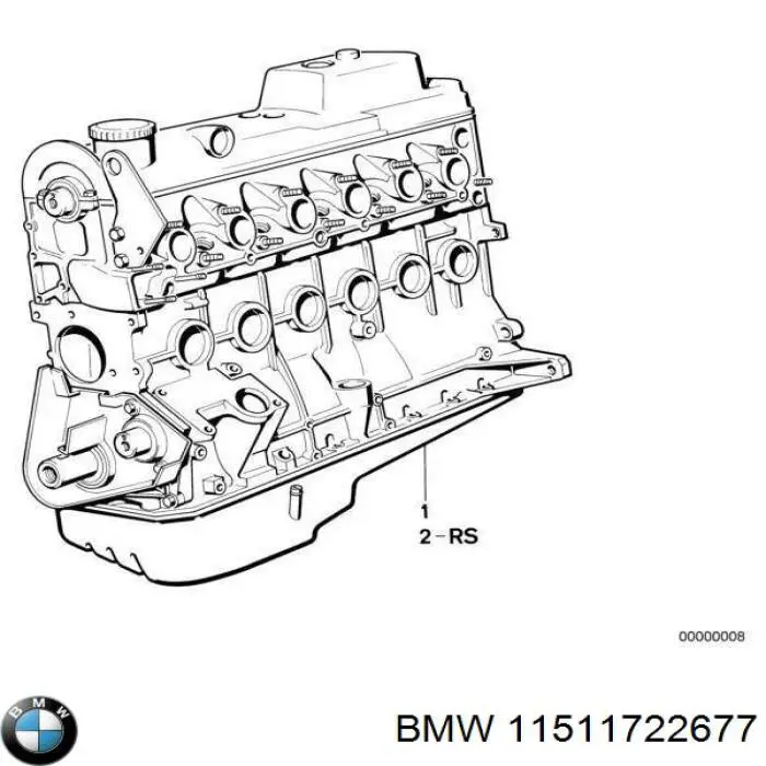 11511722677 BMW junta, bomba de agua