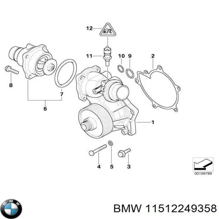 11512249358 BMW Bomba refrigerante coche