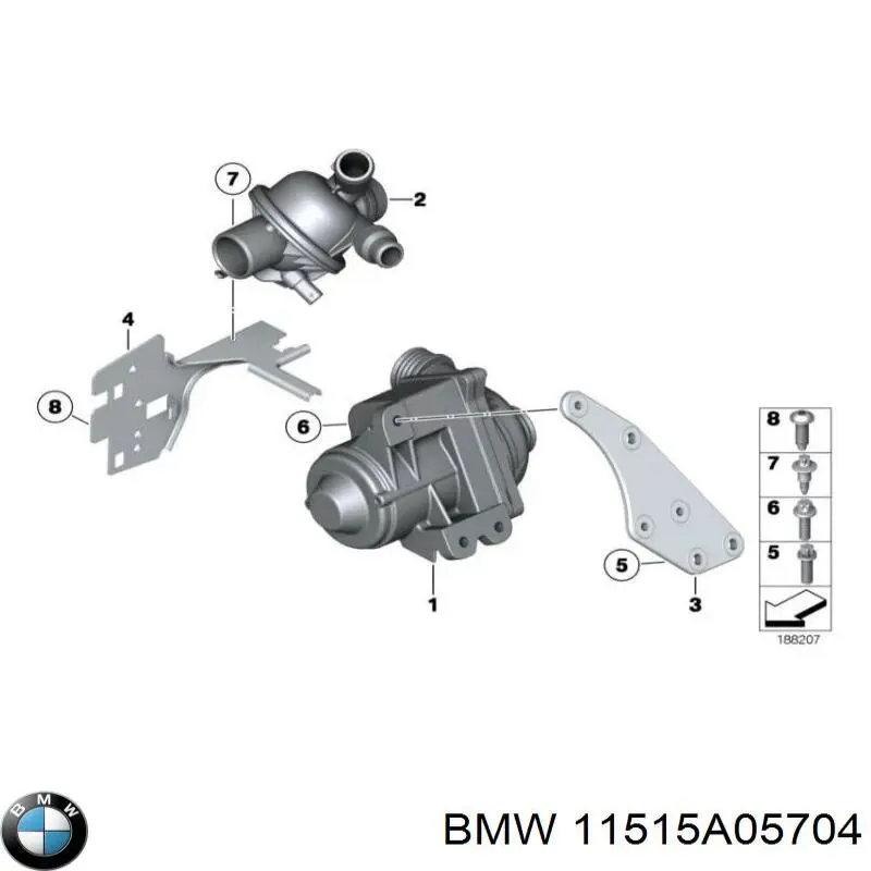 Bombeadora de agua BMW 11515A05704 precio, desde 461,70 EUR