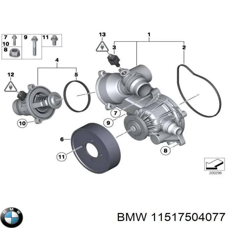 Comprar 11517504077 BMW Polea de bomba de agua